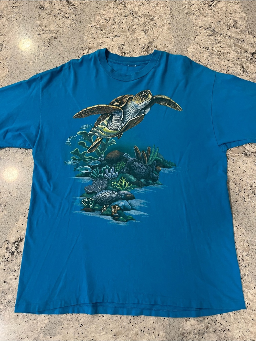 Vintage 1995 Harlequin Turtle Nature Tee